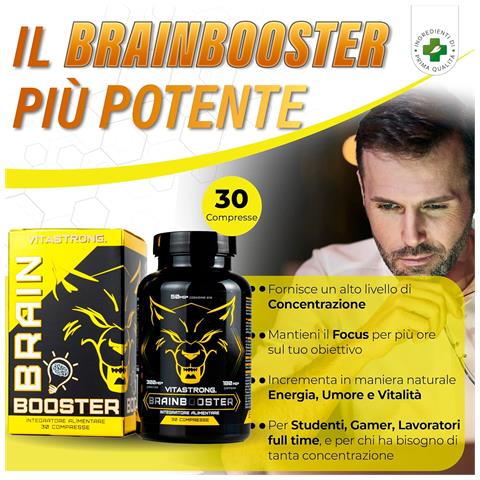 Brain Booster - Integratore Nootropico Per Le Prestazioni Mentali - Foto 2