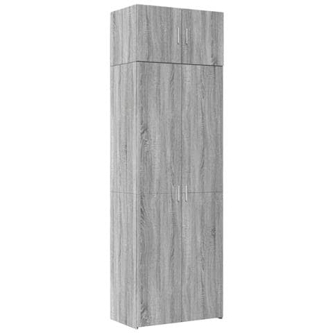 Armadietto Grigio Sonoma 70x42,5x225 cm in Truciolato - Foto 1