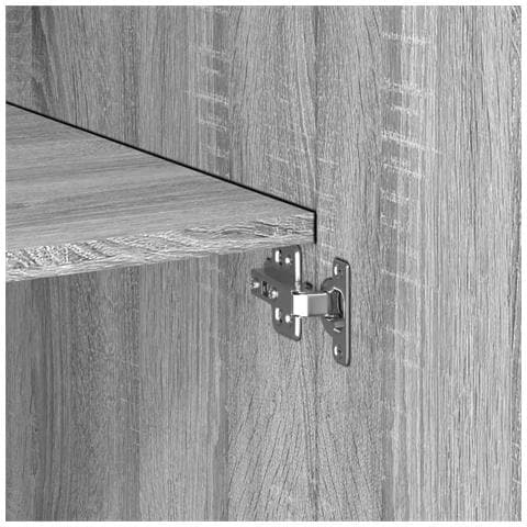 Armadietto Grigio Sonoma 70x42,5x225 cm in Truciolato - Foto 9