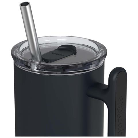 Bottiglia Termica 720ml Modello Umi Con Cannuccia Integrata E Maniglia, Nero - Foto 2