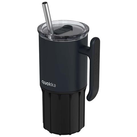 Bottiglia Termica 720ml Modello Umi Con Cannuccia Integrata E Maniglia, Nero - Foto 1