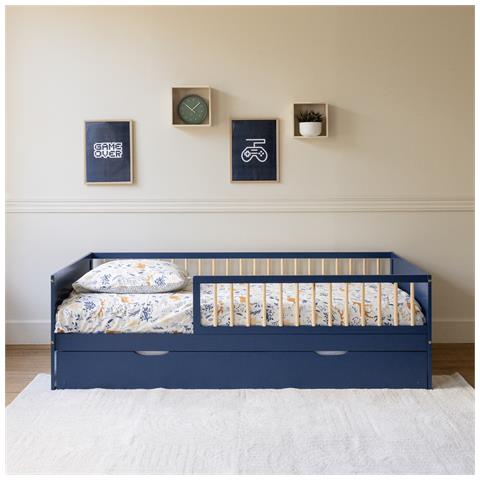 Letto A Scomparsa Per Bambino 190x90cm Blu Scuro Adam - Foto 2