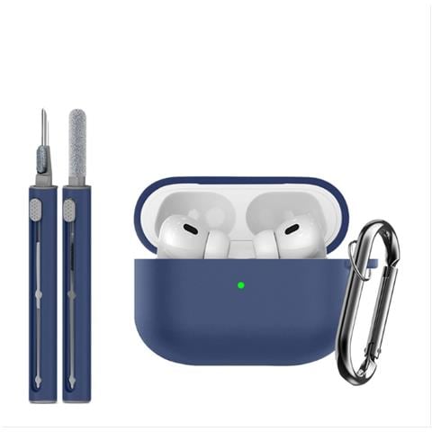 Custodia Protettiva In Silicone (set Da 3 Pezzi) Compatibile Con Apple Airpods Pro 3 Darkblue - Foto 1