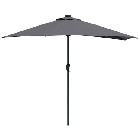 Ombrello da giardino Antracite 294 x 150 x 224 cm Tessuto - Foto 1