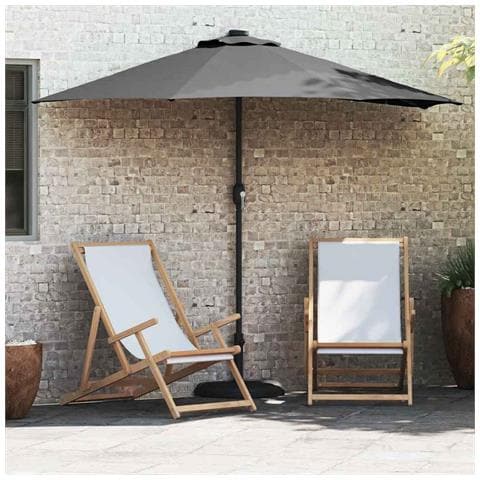 Ombrello da giardino Antracite 294 x 150 x 224 cm Tessuto - Foto 2