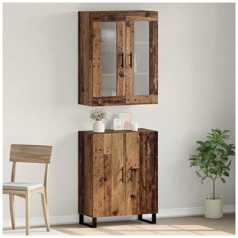 Credenza Legno vecchio 69.5 x 34 x 90 cm Legno multistrato - Foto 2