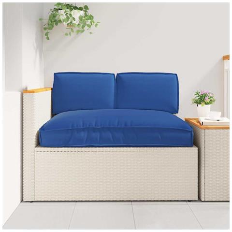 Set di Cuscini per Pallet 3 pcs Blu Reale 120 x 80 x 12 cm - Foto 2