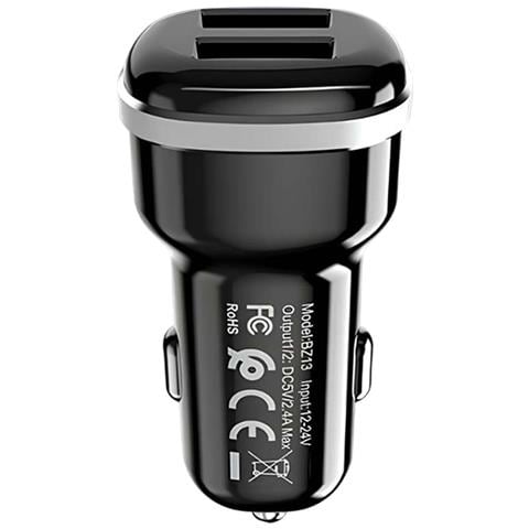 Caricatore Per Auto A 2 Porte Usb Con Cavo Lightning In Policarbonato Incluso, Nero - Foto 5