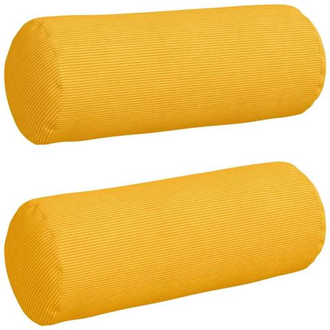 Cuscini a rullo 2 pcs Giallo Chiaro Ø 25 x 70 cm - Foto 1