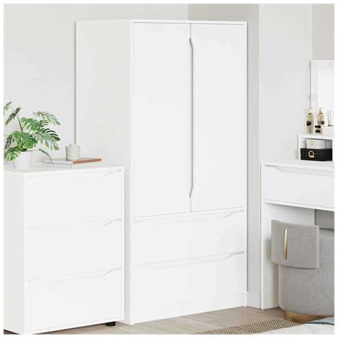 Mobile da Bagno Bianco 79,5 x 49 x 156 cm Legno multistrato - Foto 2