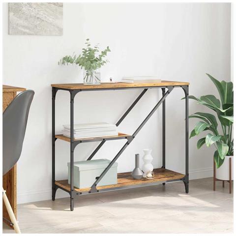 Tavolo consolle Legno vecchio 88,5 x 30 x 75 cm - Foto 2