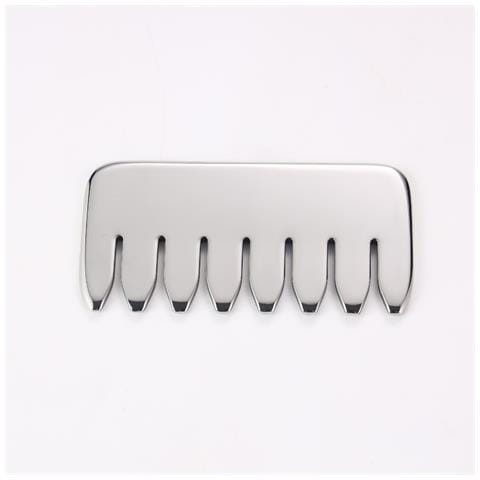 Set Da 2 Strumenti Gua Sha In Acciaio Inossidabile - Pettine Quadrato A Otto Denti - Foto 1