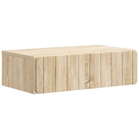 Tavolino da Parete Laterale Rovere Sonoma 59 x 34,5 x 17 cm - Foto 1