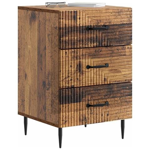 Armadio da Notte con cassetto Legno antico 43 x 41 x 66,5 cm - Foto 2