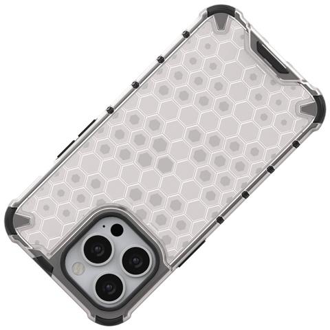Honeycomb Corpo Con Copertura Rigida E Bumper In Tpu, Per Iphone 13 Pro, Nero - Foto 7