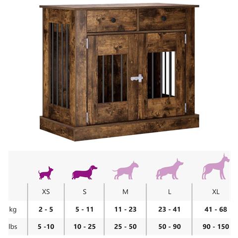 Mobile da cassa per cani Rovere Fumo 90 x 47,5 x 80 cm - Foto 9