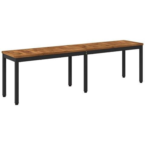 Panchina da giardino 161 x 35 x 45 cm Legno di Acacia Massello - Foto 1