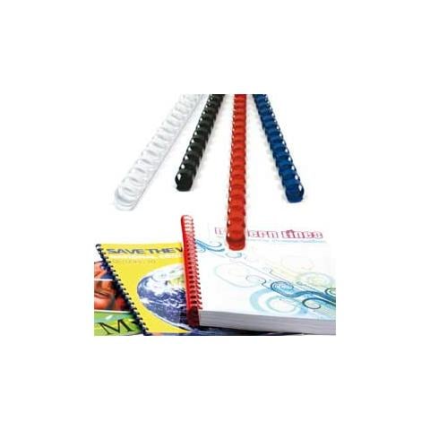 100 dorsi plastici 21 anelli 20mm bianco - Foto 1