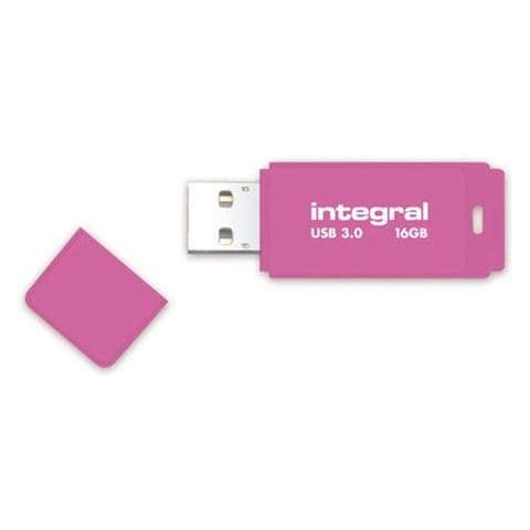 Neon USB 3.0 16GB, USB 3.0 (3.1 Gen 1) , Type-A, 0 - 70 °C, Cuffia, Rosa, Blister - Foto 1