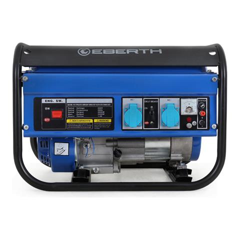 Gruppo Elettrogeno Di Emergenza 2200 Watt, Generatore Elettrico Con Motore A Benzina 5,5 Cv, 4 Tempi, Raffreddato Ad Aria, 2x 230v, 1x 12v, Avviamento A Corda, Regolatore Di Tensione Automatico Avr, Protezione Bassa Pressione Olio, Voltmetro - Foto 2