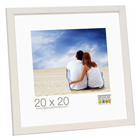 Cornice Portafoto in Legno 13 x 18 cm Colore Bianco - Foto 1