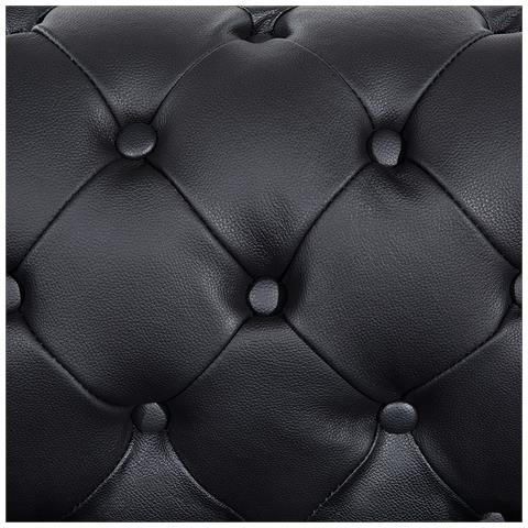 Poltrona Vintage In Pelle Nera Chesterfield - Foto 31