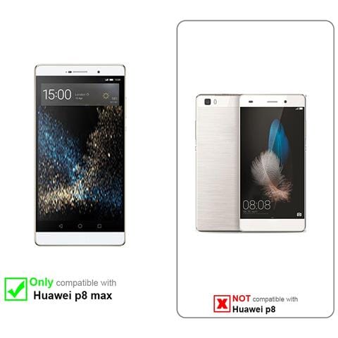 Custodia Compatibile Con Huawei P8 Max In Blu Scuro Nero - Coperchio Protettiva Con Chiusura Magnetica, Funzione Stand E Tasca Per Le Carte - Foto 11