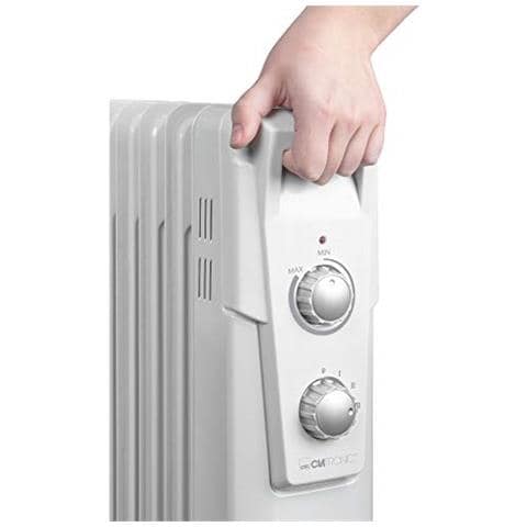 Ra 3737 11 Olio A Coste, Radiatore Portatile Fino A 2300 Watt, Calore Tramite Termostato A Regolazione Continua, Uso Flessibile Grazie Alle 4 Ruote Scorrevoli, Costruzione Slimline, Bianco W - Foto 3
