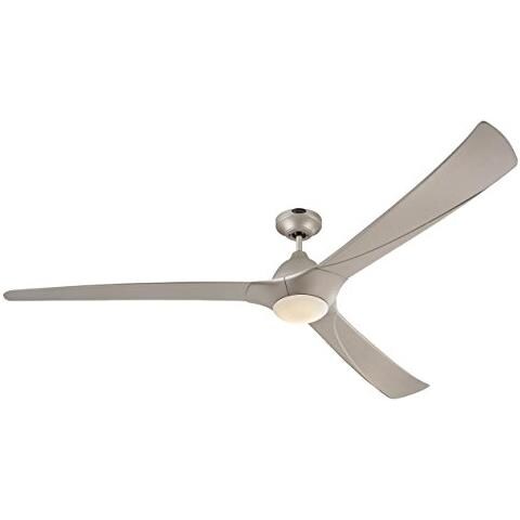 Westinghouse Ventilatore A Soffitto Mountain Gale 132cm - Per Esterno/Interno, 3 Pale, Metallo Argento Con Pale Nere, Interruttore A Catenella - 5