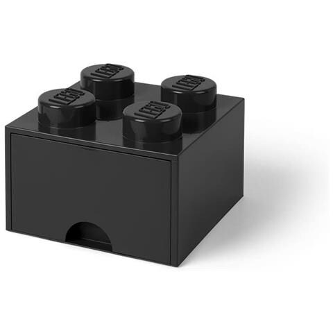 5005711 Cassetto-mattoncino Portaoggetti a 4 Bottoncini Colore Nero - Foto 2