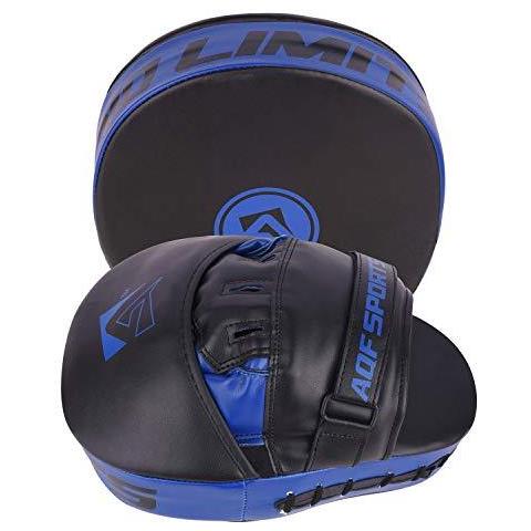 Boxe Pad Hook And Jab Mitts Target Di Perforazione A Fuoco I Rilievi Per Mma Kickboxing Muay Thai Pads Training (black Blue) - Foto 2