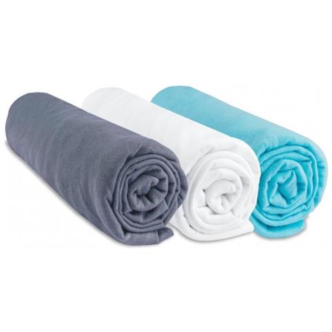 Set Di 3 Lenzuola Con Angoli In Jersey Di Cotone 100% - 70x140 Cm - Foto 1
