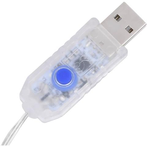 Famiglia Renne Natalizie 270x7x90 cm in Rete Oro Bianco Caldo - Foto 2