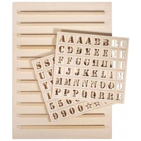 Lavagna Con Lettere Di Legno Letterboard 30 X 42 Cm + 96 Lettere - Foto 1