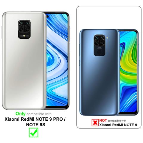 Custodia Compatibile Con Xiaomi Redmi Note 9 Pro / Note 9s In Nero Di Notte - Coperchio Protettiva Con Chiusura Magnetica, Funzione Stand E Tasca Per Le Carte - Foto 2