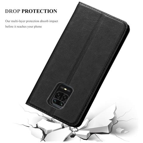 Custodia Compatibile Con Xiaomi Redmi Note 9 Pro / Note 9s In Nero Di Notte - Coperchio Protettiva Con Chiusura Magnetica, Funzione Stand E Tasca Per Le Carte - Foto 8