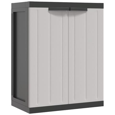 Armadio Da Esterno Grigio E Nero 65x37x85 Cm In Pp - Foto 2