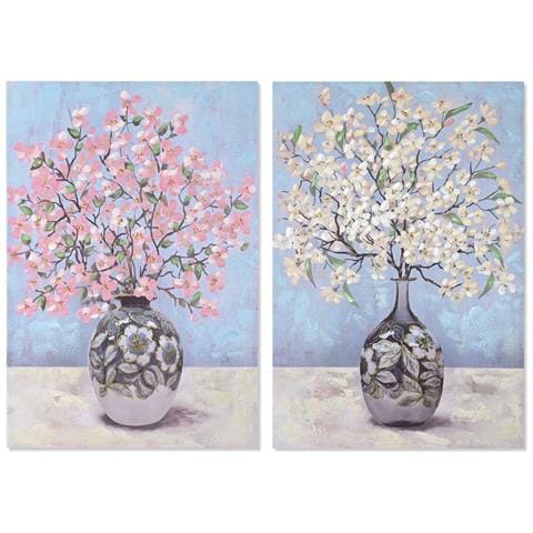 Quadro Vaso Tradizionale 70 X 3 X 100 Cm (2 Unità) - Foto 1