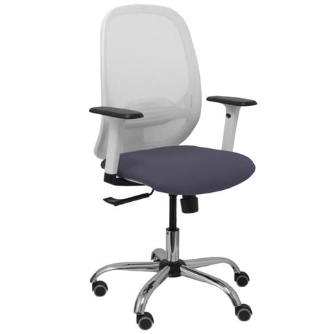 Sedia Da Ufficio 354crrp Bianco Grigio Scuro - Foto 1