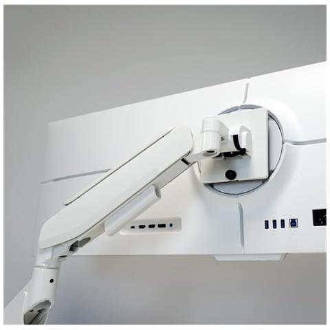 Supporto Per Monitor LC-EQ-A49W / 124,5 CM / Scrivania / Estensione di 60 cm / Colore Bianco - Foto 6