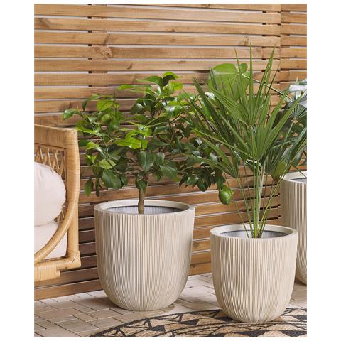 Vaso Per Piante Chios 37 Cm Beige - Foto 7