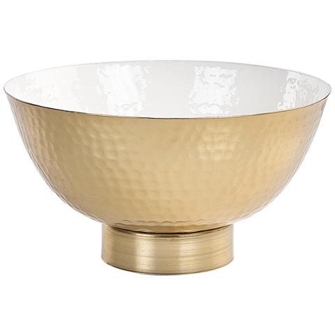 Set Di 3 Vassoi Decorativi Metallo Dorato Baru - Foto 7