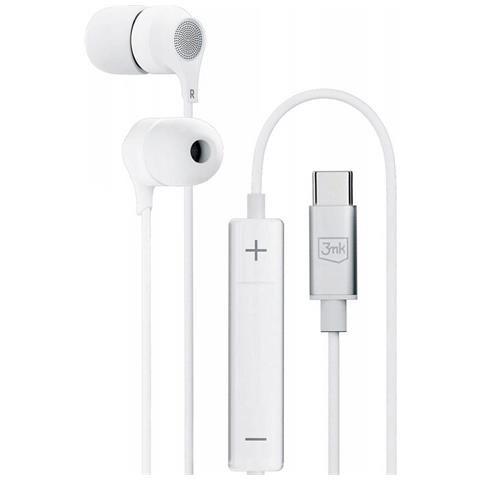 Auricolari Cablati Usb-c Kit Mani Libere Con Microfono, Bianco - Foto 1