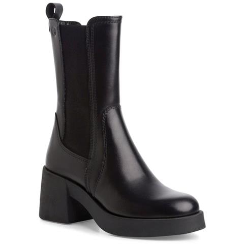 Black Casual Closed Chelsea Booties Stivaletti Pelle Scarpe Donna Nero Eu 38, 1-25451-43 001 - Foto 1