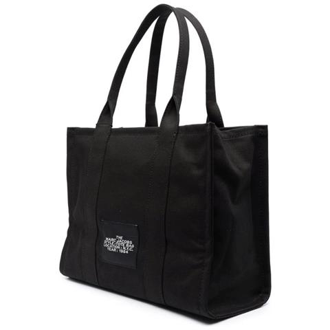 The Large Tote Black Borse Tote Cotone Borse Donna Nero Eu One Size, M0016156 - Foto 2