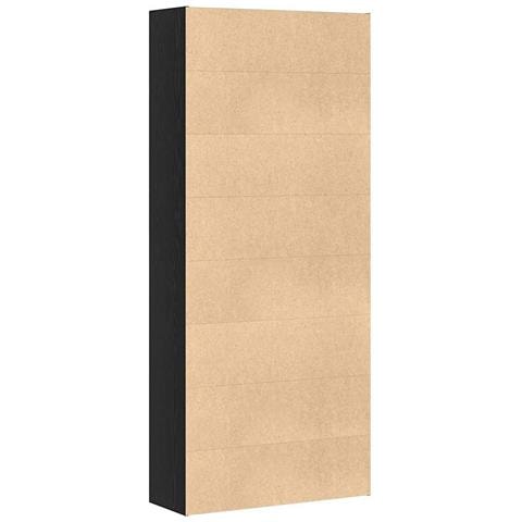 Libreria Rovere Nera 80x30x189 cm in Legno Multistrato - Foto 2