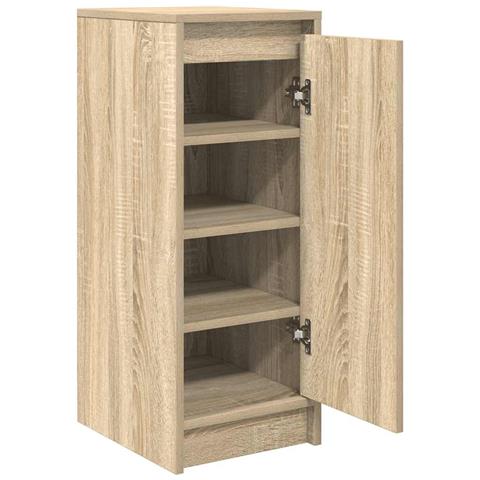 Scarpiera Rovere Sonoma 29,5x34x76 cm in Legno Multistrato - Foto 2