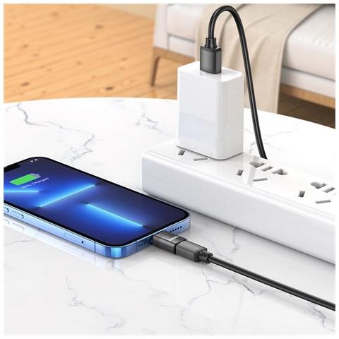 Adattatore Otg Originale Ua17 8 Pin Apple - Usb-c 2.0 Per Connesione Black Per Iphone Ipad - Foto 2
