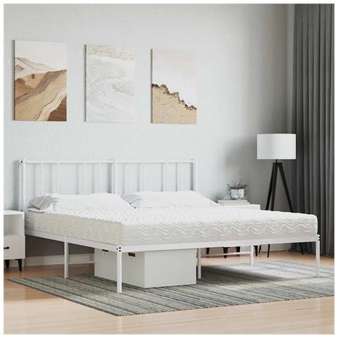 Materasso In Schiuma Bianco 160x220 Cm Durezza H2 H3 - Foto 2