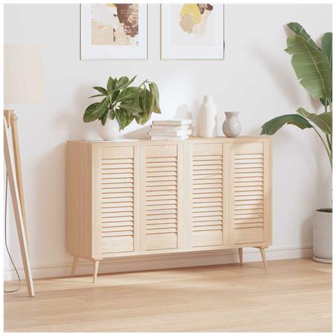 Ante Con Design A Lamelle 4 Pz 61,5x29,5 Cm In Legno Di Pino - Foto 3